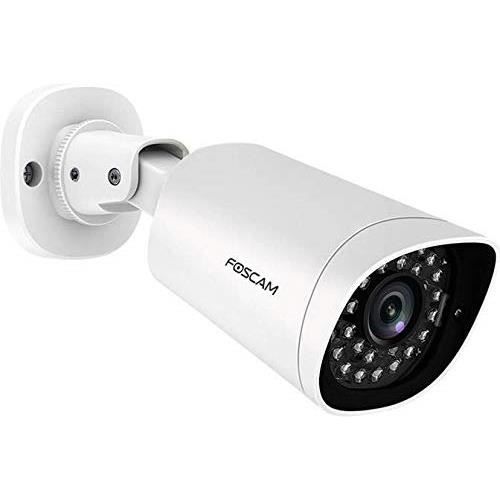 Foscam G4EP Caméra de Surveillance IP Full Super HD 4 MP avec Carte Micro SD Protection Contre Les Intempéries IP66 Visio G4E