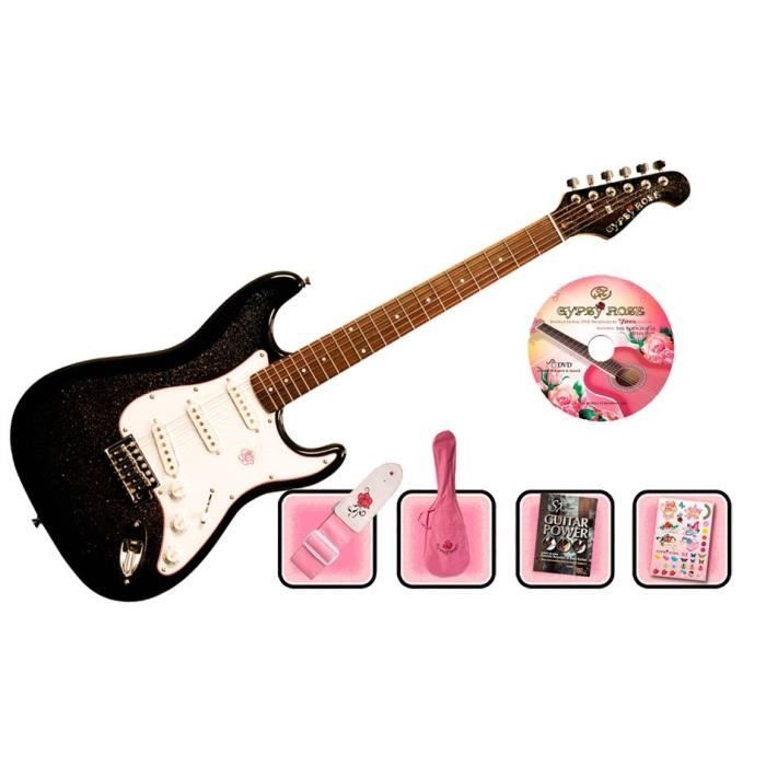 GYPSY ROSE Pack Guitare Electrique 7/8 GRE1KN - Cdiscount Instruments ...