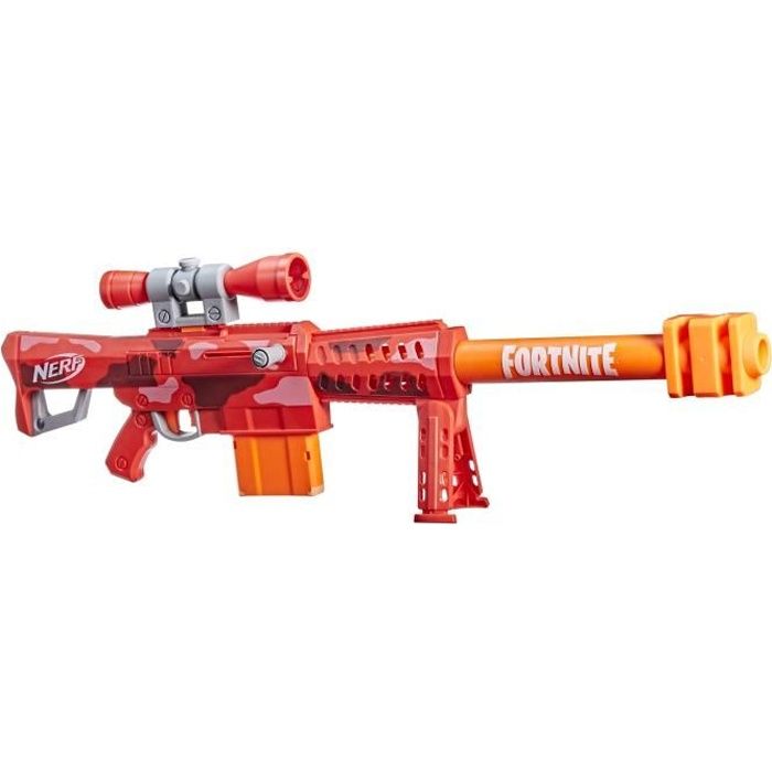 NERF - Fortnite - Blaster Heavy SR - le Blaster Fortnite le plus long -  viseur amovible - 6 fléchettes - chargeur 6 fléchettes - Cdiscount Jeux -  Jouets