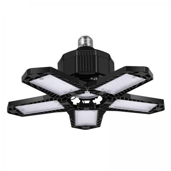 10000 Lm déformable DEL DEL Garage Lights 80 W 6500K Garage plafond lumières
