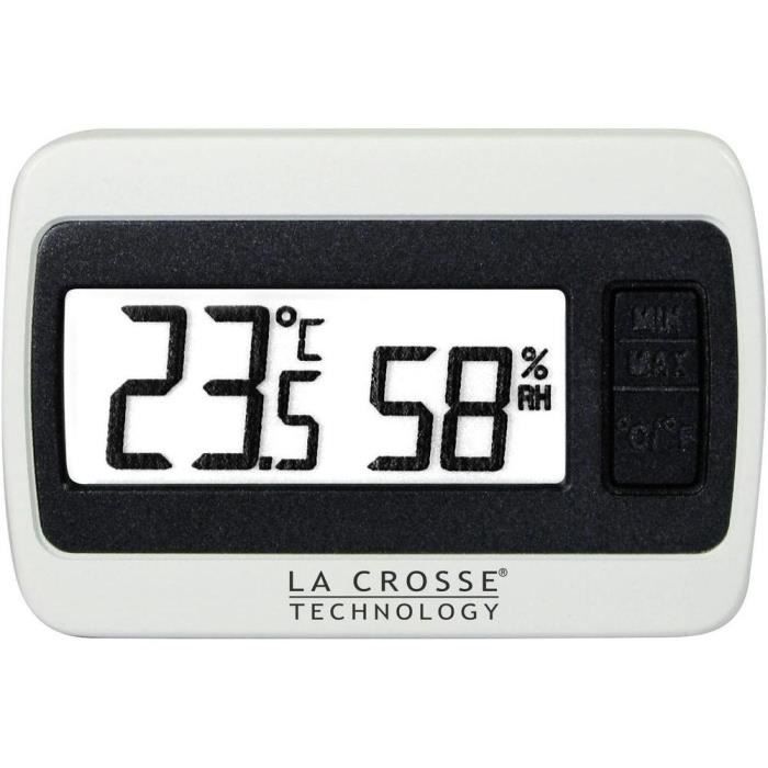 Thermomètre de jardin La Crosse Technology - WT133 petite station thermo/hygro - blanc