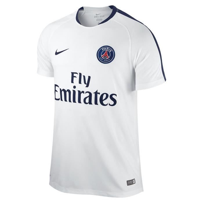Maillot de football Nike Paris Saint-Germain Flash Training - 686761-103 Blanc - Sport
