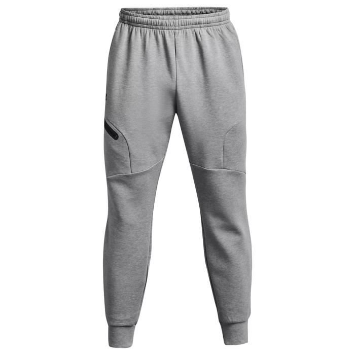 Pantalon de jogging - UNDER ARMOUR - Unstoppable Flc - Gris - Poche zippée - Cordon de serrage interne