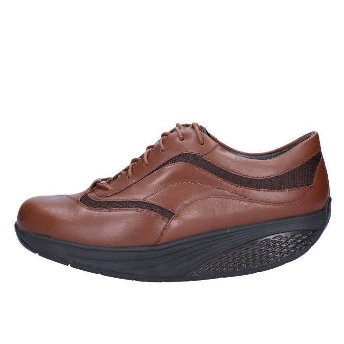 basket femme marron cuir