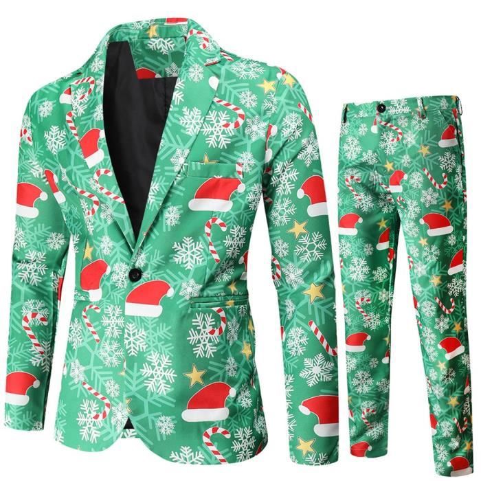 Costume Blazer Noel Homme Smoking Veste No L Costume Blazer Gilet
