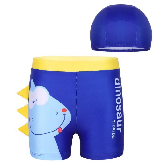 Maillot De Bain Garcon Dinosaure Dessin Enfant Plage Ete Bonnet De