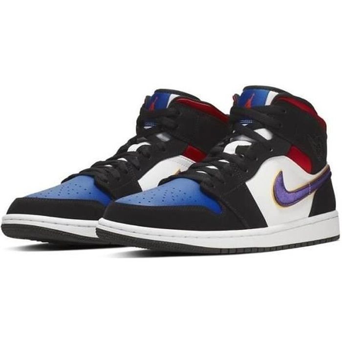 Nike Air Jordan 1 Mid SE Lakers Chaussures de Basket Air Jordans One AJ1  Pas Cher pour Femme Homme Rouge Bleu - Cdiscount Sport