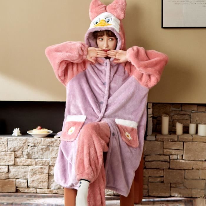 Pyjama une pi ce d hiver corail polaire femme paissi plus velours