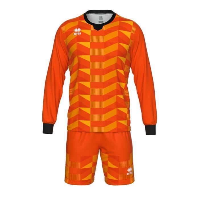 Ensemble maillot manches longues et short gardien de but enfant Errea Mitch - orange - 11/12 ans