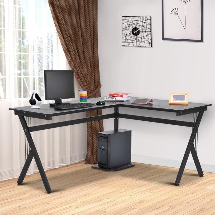 Bureau D Angle Design Zembra Noir Achat Vente Bureau Bureau D Angle Design Zembra Soldes Sur Cdiscount Des Le 20 Janvier Cdiscount