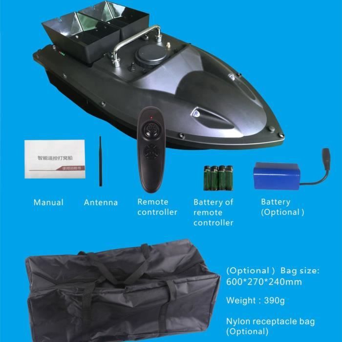 Bateau Appât De Pêche Télécommandé – Étanche – Avec Veilleuses – 600m