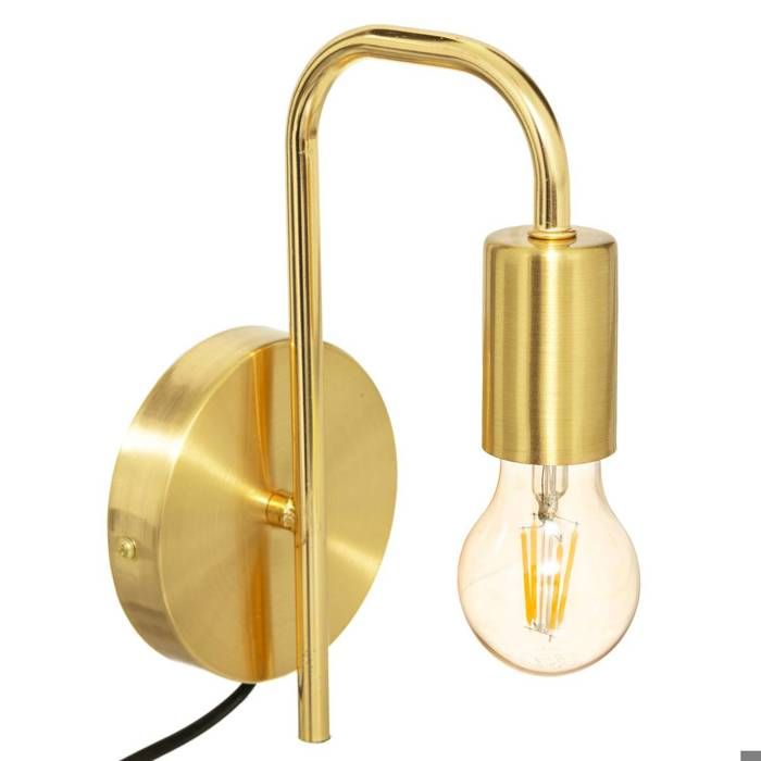 Applique murale Keli métal doré D12cm - Atmosphera Créateur dintérieur