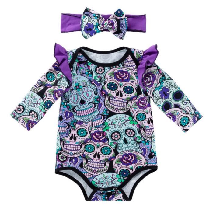 Nouveau Ne Bebe Crane Vetements Imprimes De Coton D Escalade Casual Combinaison Triangle Violet Taille 59 Poupee Achat Vente Poupee Cdiscount