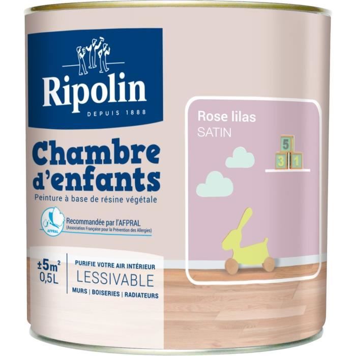 Ripolin Peinture Murale Speciale Chambre D Enfants 0 5 L Rose Lilas Achat Vente Peinture Vernis Peinture Mur 0 5 L Rose Lilas Cdiscount