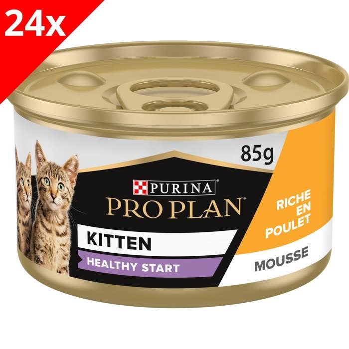 proplan patee au poulet purina junior pour chaton 24x85 g cdiscount animalerie