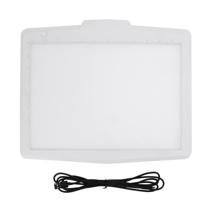 Tablette Lumineuse A4 - 5.1mm Ultra Mince - LED Réglable - Pour Dessin, Calligraphie, Tatouage - USB