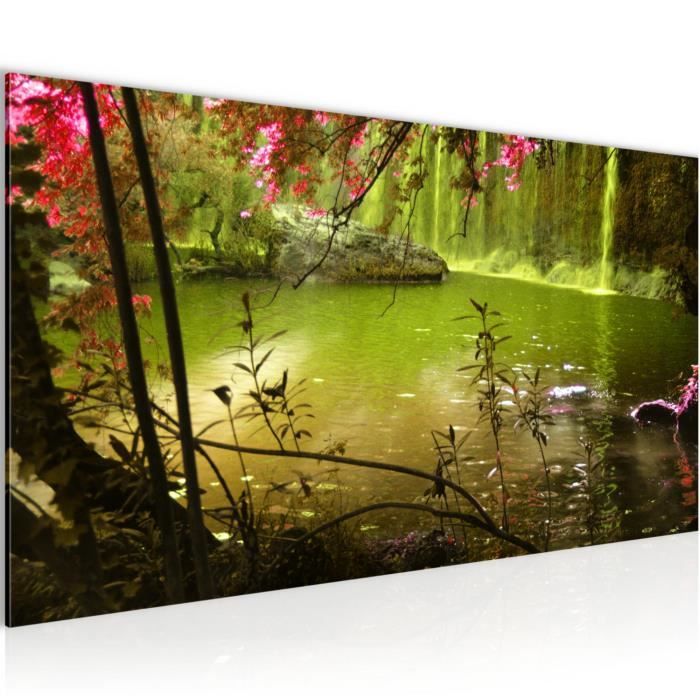 Runa Art Quadro Murale 5 Pezzi Tigre Colorata Su Sfondo Nero, Stile Astratto, Tessuto Non Tessuto 110g/m², Made In Germany, 040853b
