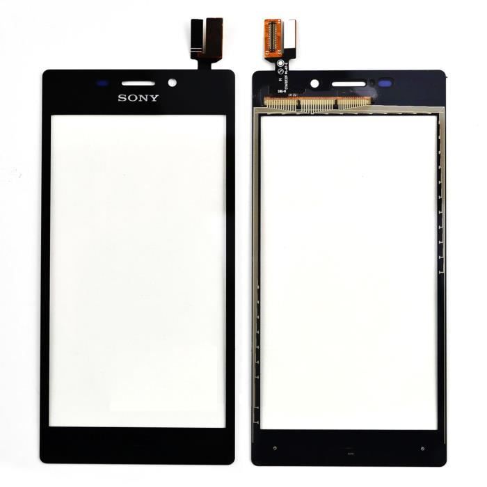 Vitre Tactile Noire Pour Sony Xperia Z – écran De Remplacement Générique
