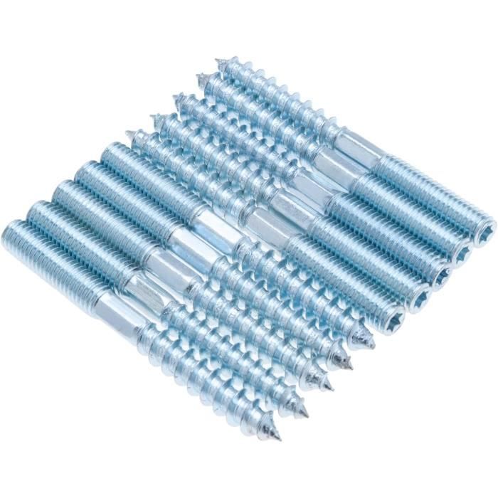 Goujon fileté SOURCING MAP 8Pcs M8x40mm Vis Double Filetage Boulon Double Extrémité Cheville