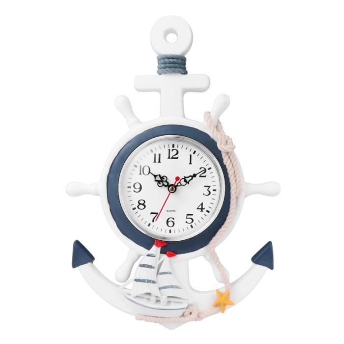 Une Horloge Murale Avec Une Ancre | Vecteur Premium