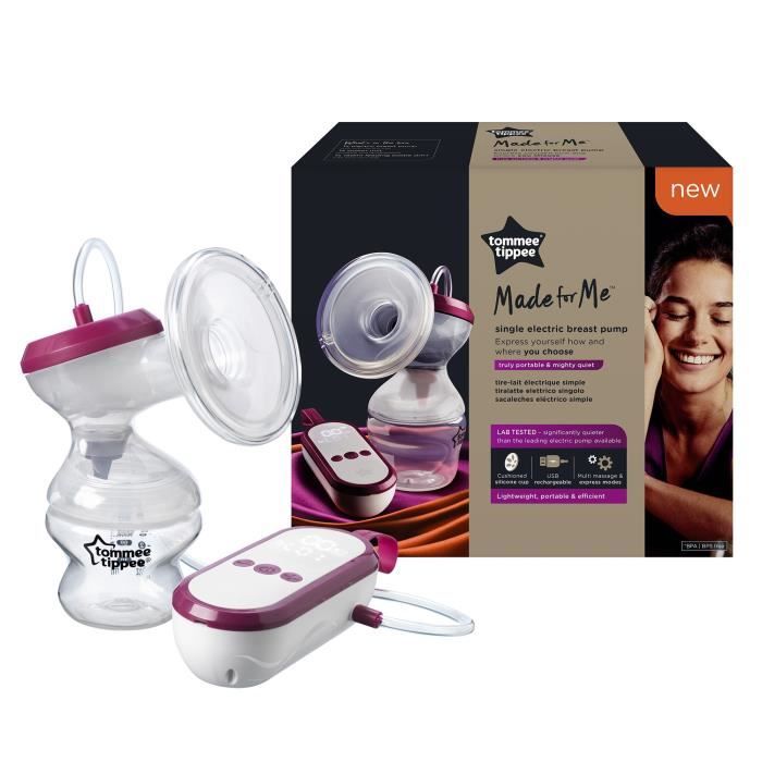 Tommee Tippee Tire-Lait Électrique Made for Me, Appareil Portable et Rechargeable par USB, Lauréat du Grand Prix Mam Advisor 2021