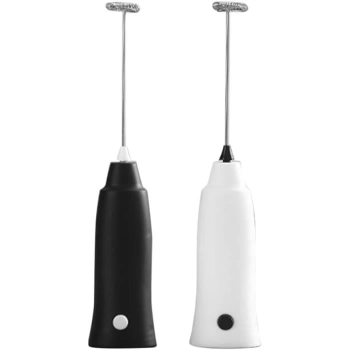 Mini Mousseur à Lait Électrique avec Support en Acier Inoxydable, Fouet Mini Mousseur à Lait Électrique avec Support en Acier Inoxydable, Fouet