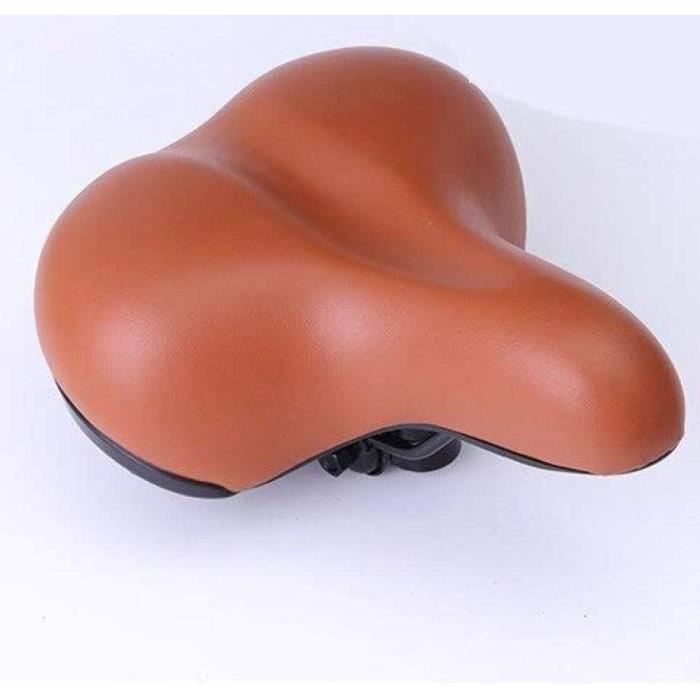 Selle de vélo vintage marron - Look rétro (DDK) - Équipements vélos