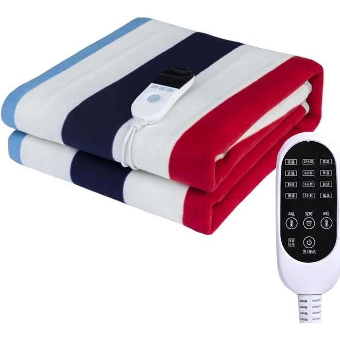 Couverture électrique Chauffante Arlington Pleine Grandeur – 100% Acrylique, Bleu Clair, Neuve Avec étiquettes