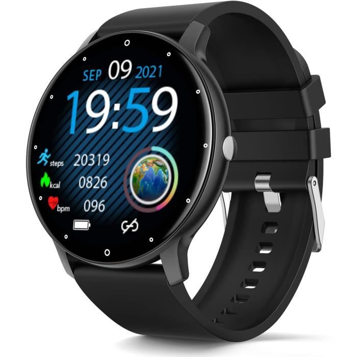 Montre Connect e Homme Femmes Smartwatch Ronde tanche Ip67 Montres Bracelet Chronometre Avec Cardiofr quencem tre Podom t J2074