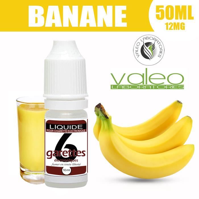 E LIQUIDE 50ML  BANANE 12mg DE NICOTINE - 6GARETTES - Cdiscount Au  quotidien
