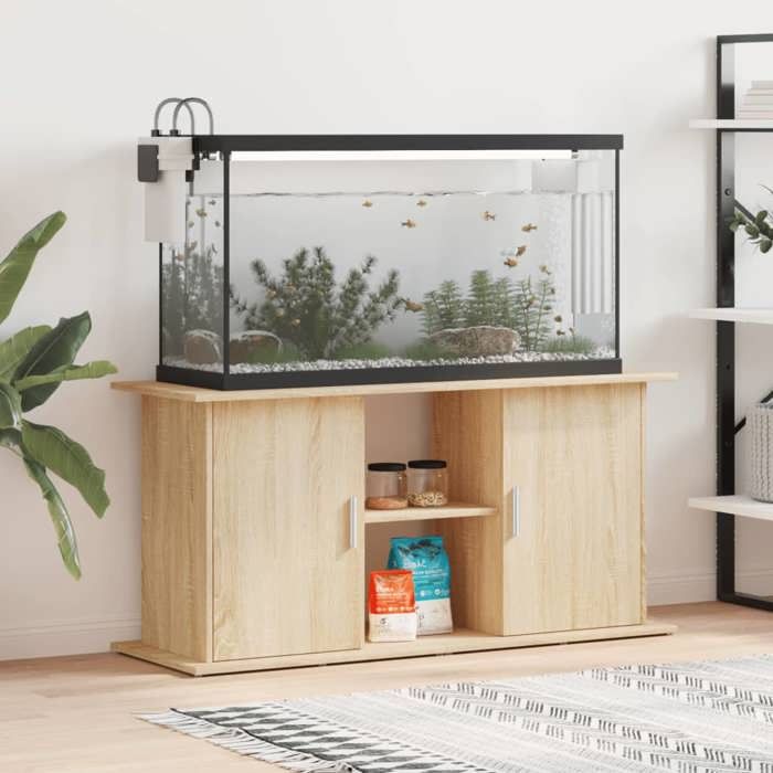 VIDAXL Support pour aquarium Chêne sonoma - vue 5