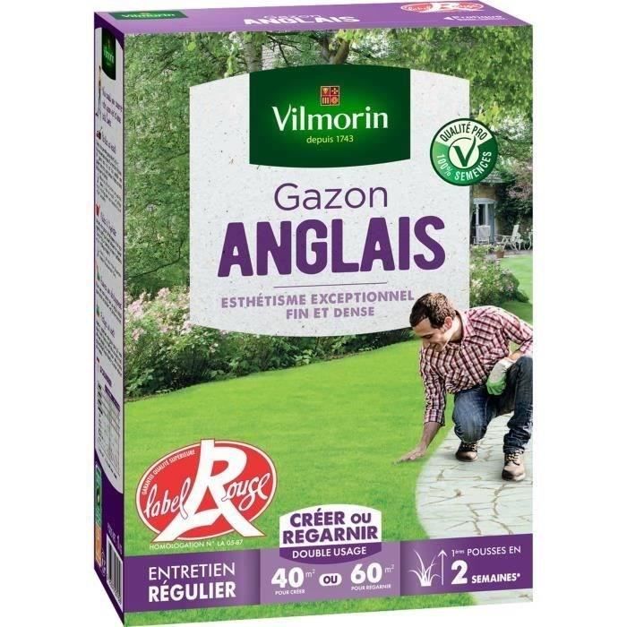 VILMORIN Semences de gazon anglais - 1 kg