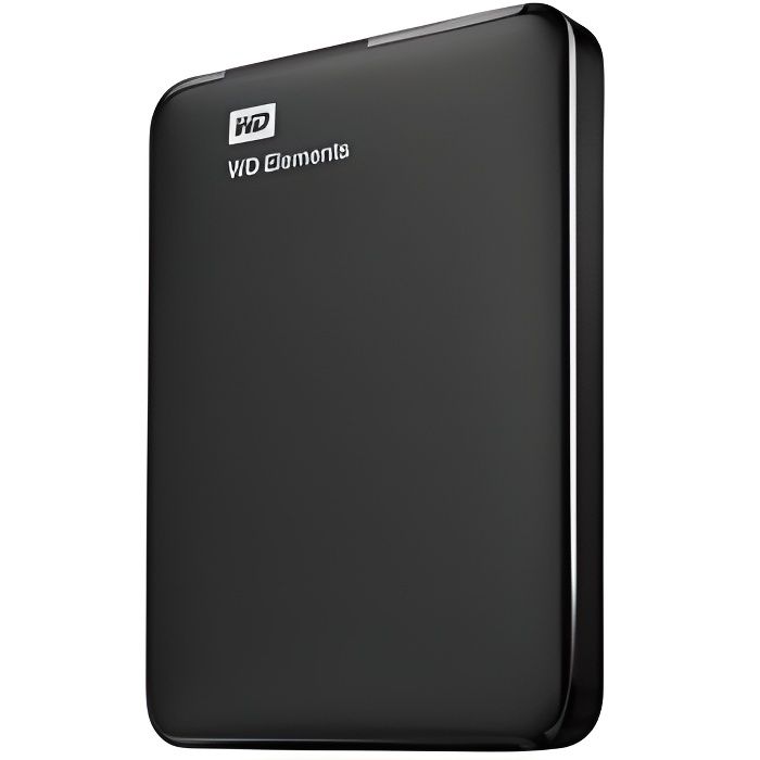 Disque dur externe WD Elements 2 To Noir Edition Exclusive - WESTERN DIGITAL - USB 3.0 - 2.5\