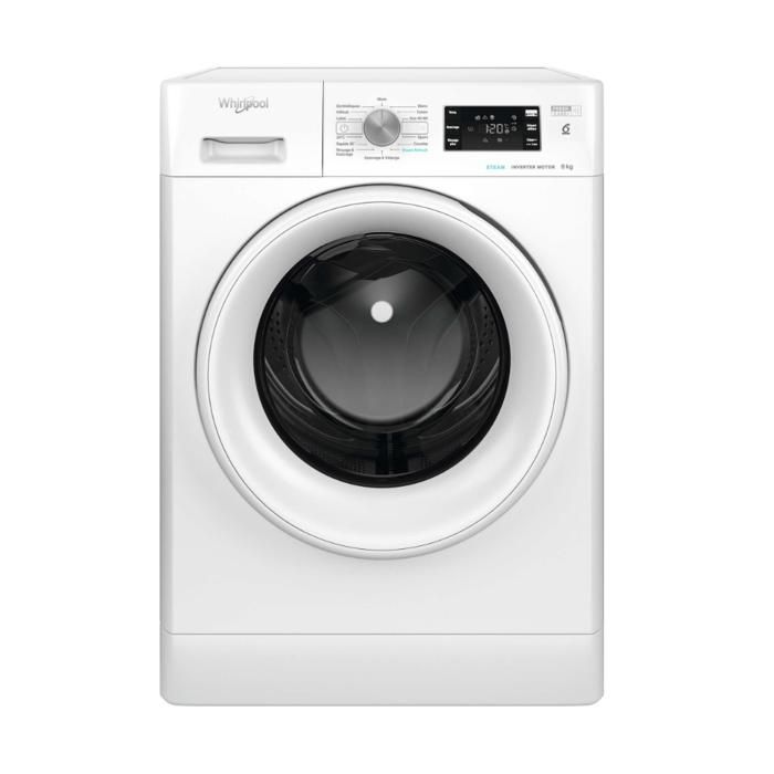 Lave-linge hublot 8kg 1400 tours/min - Whirlpool FFBS8469WVFR