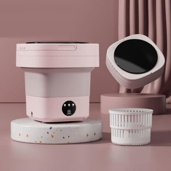 Machine À Laver Portable 5L, Mini Lave-Linge Compact Avec Cordon Usb, Lave-Linge Portable Pour