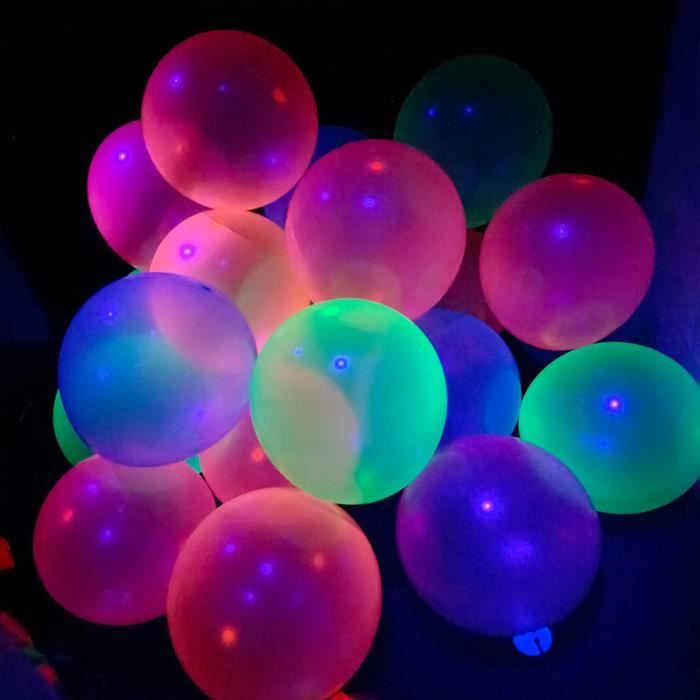 BALLON DECORATIF,10inch mix-10pcs--Ballon Fluorescent lumineux 5 - 10 - 12  pouces, décoration de soirée Surprise, fournitures de dé