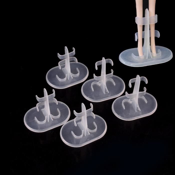 Lot De 10 Supports En Bois Pour Poupées Crochetées/Amigurumi - Avec épingles Métalliques - Base 5 Cm