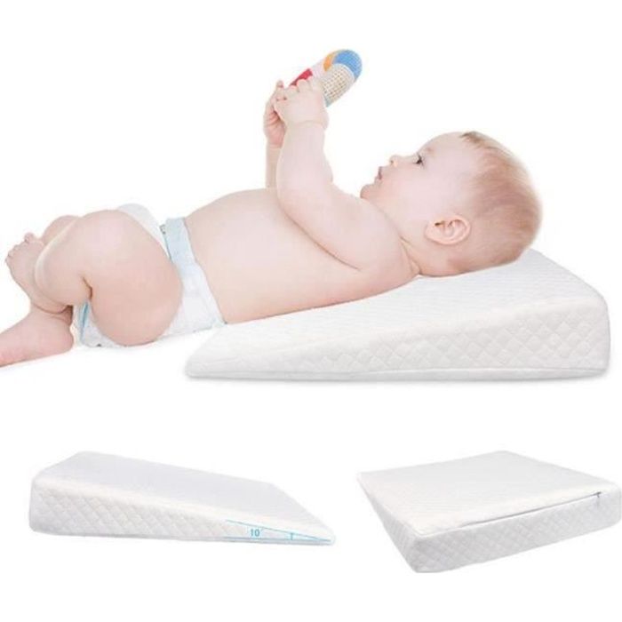 Qq Plan Incline Lit Bebe Dehoussable Anti Regurgitation Pente Triangulaire Oreiller Bebe Cdiscount Maison