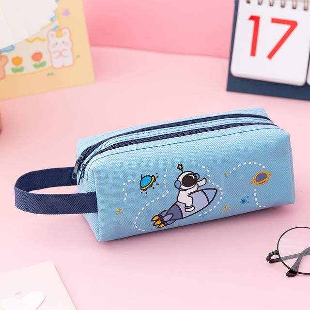 Trousse à Crayons Garçon Style Roblox - Polyester, 20x10x7.5 Cm, Grande Capacité, Fermeture éclair - Cadeau Idéal école Ou Anniversaire