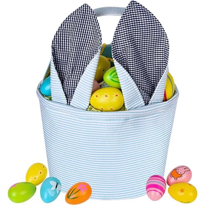 Paniers De Pâques Avec PoignéE, Panier D'ActivitéS De Chasse Aux œUfs De Pâques En Papier Pour FêTe De Pâques Pour Enfants, Paniers - Maison