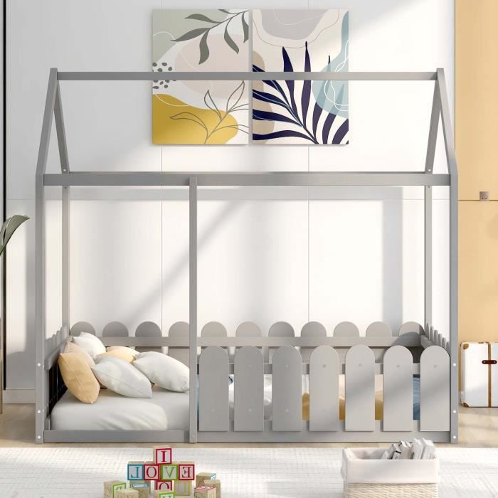 Kids Supply Barrière de lit [180x80 cm]- Barrière de lit sûre et réglable  en hauteur [70-90 cm] - Protection antichute pour lit d'enfant & lit de