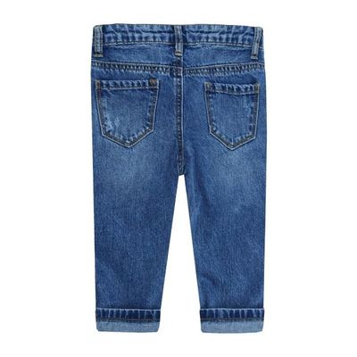Jeans Déchiré Enfant Kidscool - Taille élastique - Denim Stretch - Pour Fille Et Garçon 6m-5ans