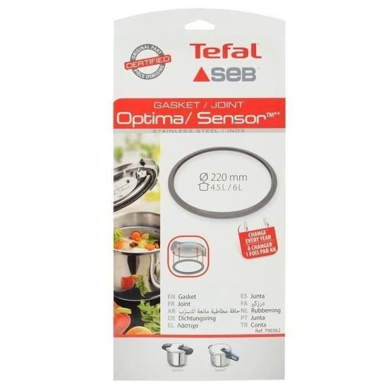 JOINT COCOTTE SEB OPTIMA ET SENSOR1 8L ET 10L DIAM.253MM - Vigier