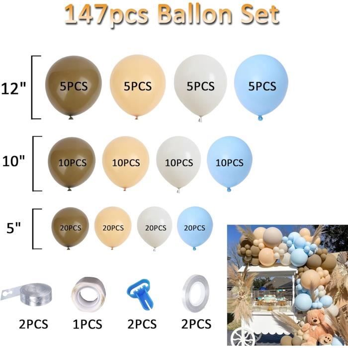 10pcs Ballons Confettis Bleu et Argent pour Anniversaire ou Mariage  Décoratif, Ballon de Latex de 12 Pouces, 5 Bleu + 5 Transparent - Cdiscount  Maison