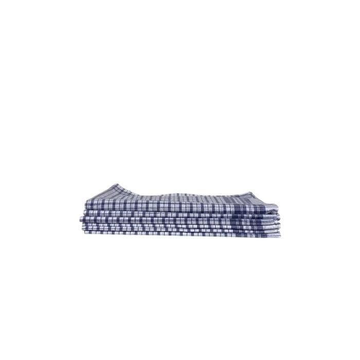Lot De 5 Mouchoirs Vintage Homme Rayures Bleu Et Vert – 100% Coton – Neuf Sans étiquette