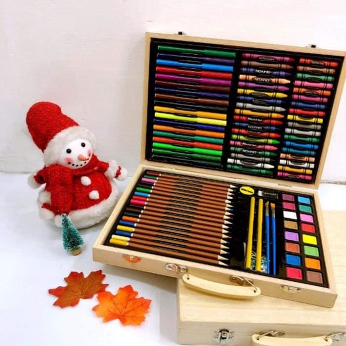 130 Sets de Dessin ODWALK, Malette de Coloriage Enfants Aquarelle Crayon  Kit - rose - Crayon de couleur à la Fnac