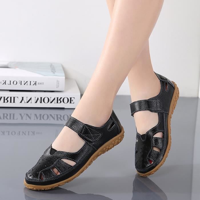 Chaussures plates clearance fermées femme