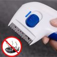 Atyhao Peigne anti-poux électrique Peigne à poux électrique Isolation sûre Massage Peigne électronique pour animalerie brossage-2