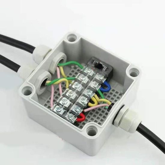 Boite De Jonction Lot De 4 Boîtes De Jonction étanches Ip68 Pour Câble Extérieur, Boîte Boite De Dérivation