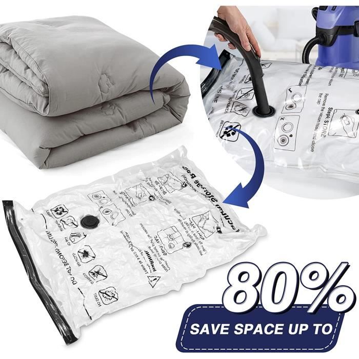 Sac Sous Vide Vetement Aspirateur 5 Pi ces 100x80cm 80x60cm Housse